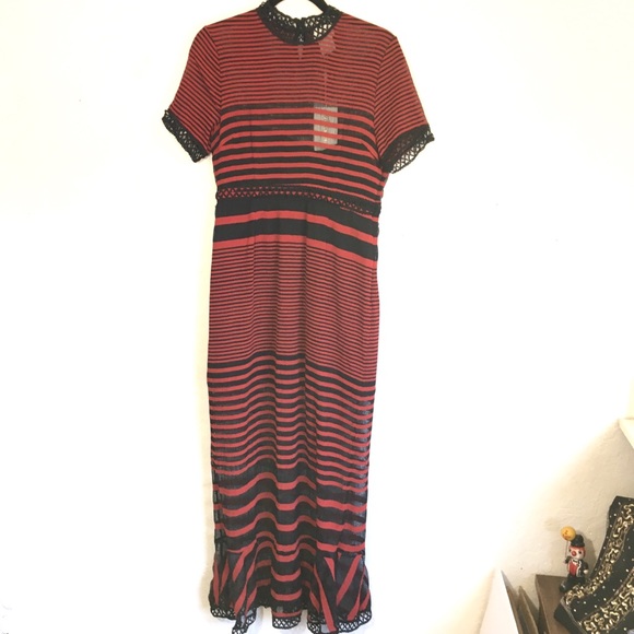 Anthropologie Foxiedox Cassius Striped  Maxi Dress - Picture 8 of 16
